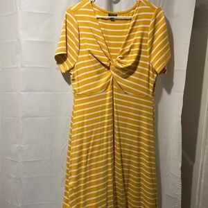 Yellow Striped Dress